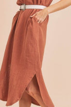 Load image into Gallery viewer, Round Neck Midi Tank Dress with Pockets Casual, Comfortable & Functional for Everyday Wear