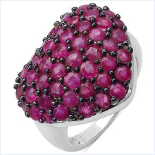 Load image into Gallery viewer, 3.53 Carat Genuine Ruby .925 Sterling Silver Ring