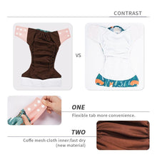 Load image into Gallery viewer, Trend New Print Eco-friendly Cloth Diaper Baby pocket Waterproof Cartoon Owl Baby Diapers Reusable Cloth Nappies For Baby and Kids