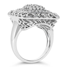 Load image into Gallery viewer, Sterling Silver 1.0 Cttw Diamond Celtic Knot Cocktail Ring