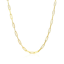 Load image into Gallery viewer, 14K Yellow Gold Delicate Paperclip Chain (2.1mm)