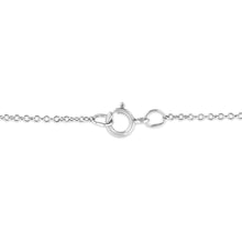 Load image into Gallery viewer, .925 Sterling Silver Prong-Set Diamond Accent Cross 18" Pendant Necklace (I-J Color, I1-I2 Clarity)