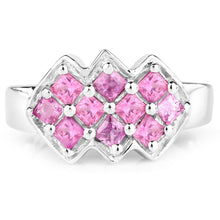 Load image into Gallery viewer, 1.20 Carat Genuine Pink Sapphire .925 Sterling Silver Ring