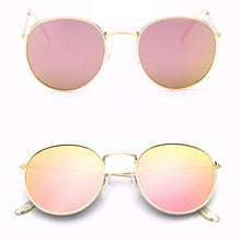 Load image into Gallery viewer, Leon Elegant Unisex Woman and Man Classic Round Sunglasses Designer Glasses Lady Round Luxury Retro Sunglasses With Vintage Mirror Oculos De Sol Gafas