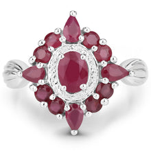 Load image into Gallery viewer, 2.89 Carat Genuine Ruby .925 Sterling Silver Ring
