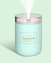 Load image into Gallery viewer, 280ML Ultrasonic Air Humidifier Candle Romantic Soft Light USB Essential Oil Diffuser Car Aroma Mist Maker