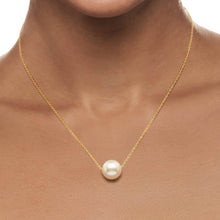 Load image into Gallery viewer, Women’s Minimalist White Pearl Beaded Necklace – Elegant Statement Chain