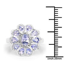 Load image into Gallery viewer, 1.84 Carat Genuine Tanzanite .925 Sterling Silver Ring