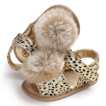 Load image into Gallery viewer, Baby 0-18M Newborn Children Shoes Leopard Cute Ball Wear Non-slip Shoes High Quality Soft And Comfortable Shoe
