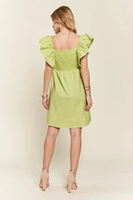 Load image into Gallery viewer, Smocked Back Ruffled Cap Sleeve Babydoll Dress For Summer – Feminine, Flattering, Comfortable, Playful Charm