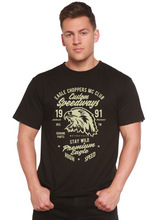 Load image into Gallery viewer, Custom Speedways Premium Eagle Men's Bamboo Viscose/Organic Cotton Short Sleeve Graphic T-Shirt