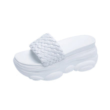 Load image into Gallery viewer, High Slippers Women Open Toe Sandals Summer Soft Slipper Indoor Outdoor Beach Shoes Comfort Platform Sandals Open Toe Leather Slippers Lightweight Flip Flops Shoes For Summer