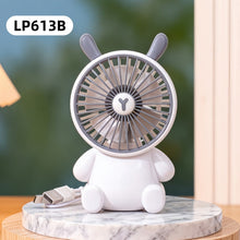 Load image into Gallery viewer, Creative Cartoon Bear Desktop Mini Fans Big Wind Desktop Portable USB Charging Handheld Fan Portable Air Conditioning Handheld Cooling Fan Charging Usb Fan Portable Handheld Fan