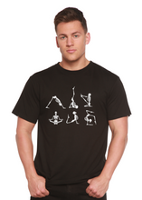 Load image into Gallery viewer, Halloween Skeleton Namaste Men's Bamboo Viscose/Organic Cotton Short Sleeve Graphic T-Shirt