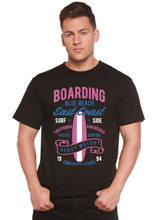Load image into Gallery viewer, Boarding Blue Beach Men's Bamboo Viscose/Organic Cotton Short Sleeve Graphic T-Shirt