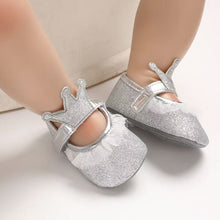Load image into Gallery viewer, Newborn Infant Baby Girls Shoes Toddler Kids Princess Crown Glitter Design Shoes Soft Sole Anti-slip