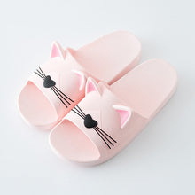 Load image into Gallery viewer, Women Summer Slippers Beach Slide Sandals Cats Flip Flops Soft Sole Comfortable Couple Slippers For Women Quick Drying Bathroom Slippers Pillow Slides Non Slip Soft Thick Sole Open Toe Soft Slippers