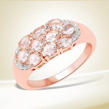Load image into Gallery viewer, 1.50 Carat Genuine Morganite .925 Sterling Silver Ring