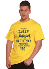 Load image into Gallery viewer, Ruler In The Sky Spun Bamboo® Men's Bamboo Viscose/Organic Cotton Short Sleeve Graphic T-Shirt