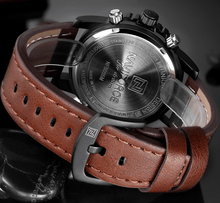 Load image into Gallery viewer, Men's Multifunction Digital Analog Waterproof Watch With Alarm And Automatic Time Zones Unique Design Excellent Gift