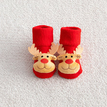 Load image into Gallery viewer, Baby Socks Christmas Anti Slip Short Socks for Baby Newborn Winter Warm Infant Cartoon Girls Boys