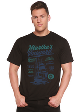 Load image into Gallery viewer, Martha's vineyard Men's Bamboo Viscose/Organic Cotton Short Sleeve Graphic T-Shirt