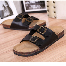 Load image into Gallery viewer, Soft Casual Slippers Women Summer Beach Slides Slippers Flip Flops Non-slip Buckle Strap Girls Indoor Outside Shoes Adjustable Double Buckle Strap Casual Comfort Footbed Slides Sandals For Indoor And Outdoor Beach