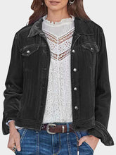 Load image into Gallery viewer, Casual Button-Up Long Sleeve Jacket with Chest Pockets and Relaxed Fit