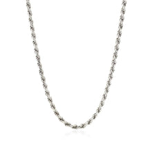 Load image into Gallery viewer, Sterling Silver 2.9mm Diamond Cut Rope Style Chain