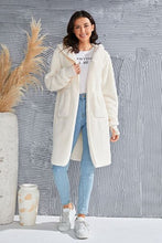 Load image into Gallery viewer, Red Double Take Full Size Hooded Teddy Bear Jacket with Thumbholes Ultra-Cozy & Stylish Comfortable Outerwear