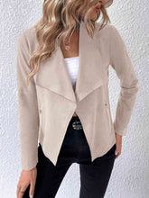 Load image into Gallery viewer, Classic Minimalist Collared Long Sleeve Jacket for Women – Minimalist & Lightweight Everyday Outerwear
