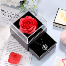 Load image into Gallery viewer, Permanent Rose Gift Box, Love Rose Multi Pendant Necklace, Women's Simple and Exquisite Jewelry, Gift for Mother, Lover, Best Friend, New Year's Gift, Mother's Day Gift, Birthday Gift, Party, Thanksgiving Gift, Allergen resis