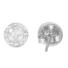 Load image into Gallery viewer, 14K White Gold 1/3 cttw Round Cut Diamond Earrings (H-I, SI2-I1)