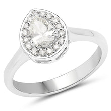 Load image into Gallery viewer, 14K White Gold 0.64 Carat Genuine White Diamond Ring