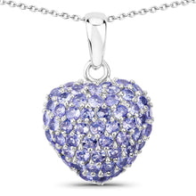 Load image into Gallery viewer, 7.00 Carat Genuine Tanzanite .925 Sterling Silver Pendant