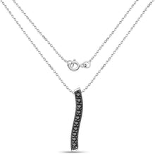Load image into Gallery viewer, 0.30 Carat Genuine Black Diamond .925 Sterling Silver Pendant