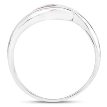 Load image into Gallery viewer, 0.54 Carat Genuine Amethyst .925 Sterling Silver Ring