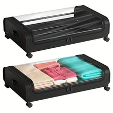 Load image into Gallery viewer, Under-Bed Storage Drawer with Wheels Multipurpose with Clear Window & Label