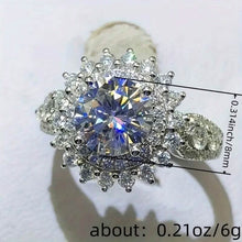 Load image into Gallery viewer, 8mm Zirconia Zinc Alloy Ring