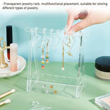 Load image into Gallery viewer, 8PCS Hanger Transparent Acrylic Jewelry Creative Display Rack Earring Jewelry Storage Pendants Storage Ornaments Dangle Earring Hanging Organizer Mini Earring Necklace Hanger Jewelry Organizer