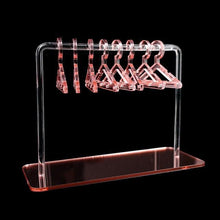 Load image into Gallery viewer, 8PCS Hanger Transparent Acrylic Jewelry Creative Display Rack Earring Jewelry Storage Pendants Storage Ornaments Dangle Earring Hanging Organizer Mini Earring Necklace Hanger Jewelry Organizer