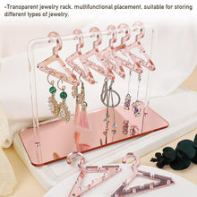 Load image into Gallery viewer, 8PCS Hanger Transparent Acrylic Jewelry Creative Display Rack Earring Jewelry Storage Pendants Storage Ornaments Dangle Earring Hanging Organizer Mini Earring Necklace Hanger Jewelry Organizer