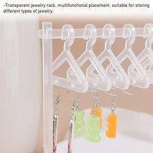 Load image into Gallery viewer, 8PCS Hanger Transparent Acrylic Jewelry Creative Display Rack Earring Jewelry Storage Pendants Storage Ornaments Dangle Earring Hanging Organizer Mini Earring Necklace Hanger Jewelry Organizer