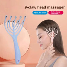 Load image into Gallery viewer, 9 Claws Handheld SPA Head Massager