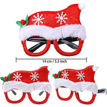 Load image into Gallery viewer, 9-Pieces: Christmas Glitter Party Glasses Frame