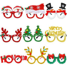 Load image into Gallery viewer, 9-Pieces: Christmas Glitter Party Glasses Frame