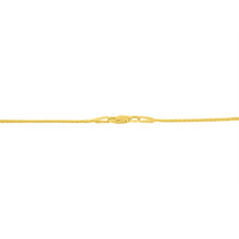 Load image into Gallery viewer, 10K Yellow and White Gold 1/2 Cttw Princess Cut Diamond Channel-Set “V†Shape 18" Franco Chain Necklace (H-I Color, SI2-I1 Clarity)