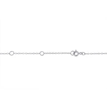Load image into Gallery viewer, Sterling Silver Treated Diamond By Yard Necklace (3/4 cttw, Blue Color, I2-I3 Clarity)