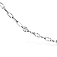 Load image into Gallery viewer, 14K White Gold Bezel Set 1.00 Cttw Diamond 11 Station Necklace