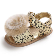 Load image into Gallery viewer, Baby 0-18M Newborn Children Shoes Leopard Cute Ball Wear Non-slip Shoes High Quality Soft And Comfortable Shoe